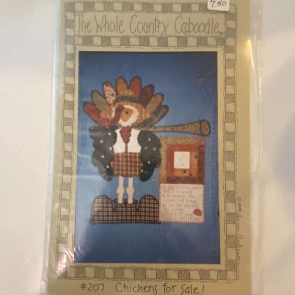 The Whole Country Caboodle 207 Chickens For Sale Pattern Wall Quilt Holiday - Picture 2 of 5